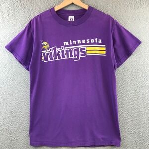 Vintage‎ Minnesota Vikings Logo 7 Inc NFL Purple T Shirt Men's Medium